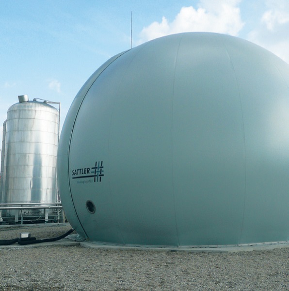 Zbiornik na biogaz odpadowy_zakad PepsiCo w Grodzisku Mazowieckim