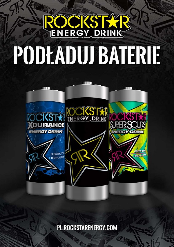 Podaduj Baterie z Rockstar Energy Drink_plakat